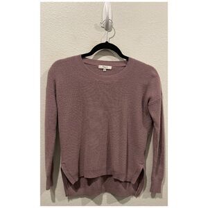 MADEWELL Crewneck Oversized Long Sleeve Purple Wool Sweater